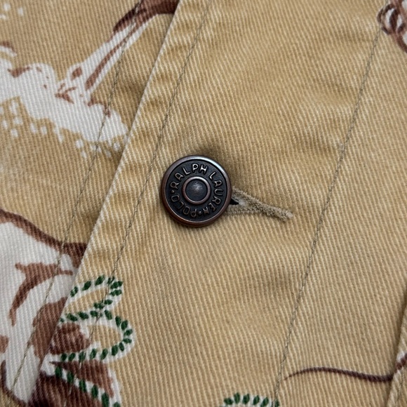 Ralph Lauren Beige Western cowboy Print Jacket - Picture 8 of 11